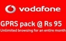 VODAFONE LAUNCHES UNLIMITED GPRS AT RS.95