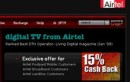 AIRTEL OFFERS 15% CASHBACK TO POSTPAID USERS PURCHASING DIGITAL TV