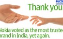 NOKIA VOTED “MOST TRUSTED BRAND IN INDIA”
