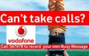 VODAFONE LAUNCHES “BUSY MESSAGE” SERVICE