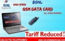 BSNL SLASHES TARIFFS FOR GSM DATA CARDS
