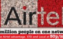 BHARTI AIRTEL OFFERS AIRTEL ADVANTAGE LOCAL & STD 50PMIN