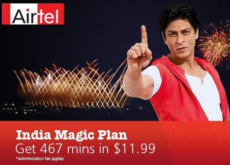 Airtel Special “India Magic” Offers For Canada To India Calling
