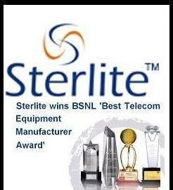 Sterlite Technologies wins BSNL’s Best Telecom Equipment Manufacturer Award