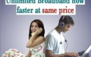MTNL Unlimited Broadband More Faster, Same Price