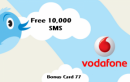 Vodafone Andhra Pradesh Offers 10,000 FREE SMS at Rs.77