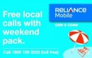Reliance Mobile Introduces Weekend Pack for Unlimited Local Calls