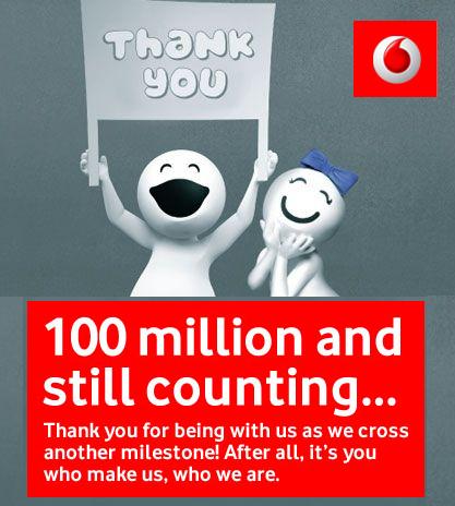 Vodafone India Crosses 100