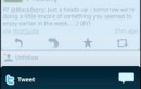 Twitter for BlackBerry Smartphones Beta Updated