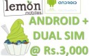 Lemon Mobiles To Launch Budget 3G, Android Dual Sim Handsets