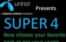 Uninor Launches “SUPER 4″ Offers In Andhra Pradesh