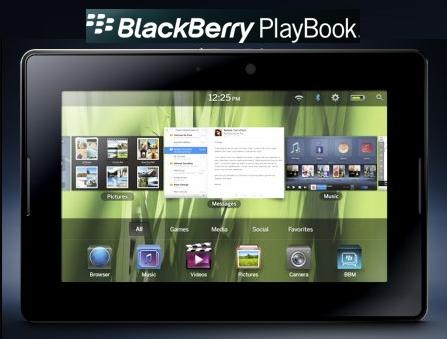 the blackberry playbook tablet. The BlackBerry PlayBook is