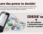 Now Facebook Users to Decide the price of Tata Docomo IDEOS handset