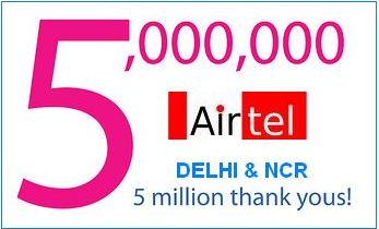 AIRTEL 5 MILLION SUBSCRIBER