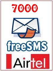 7000 free SMS on airtel