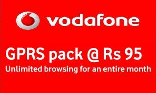 vodafone unlimited gprs at rs.94