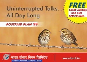 BSNL Jammu & Kashmir Launches Postpaid Pay Per Second Plan