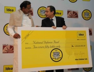 Home Minister Mr. Chidambaram and Mr. Sanjeev Aga
