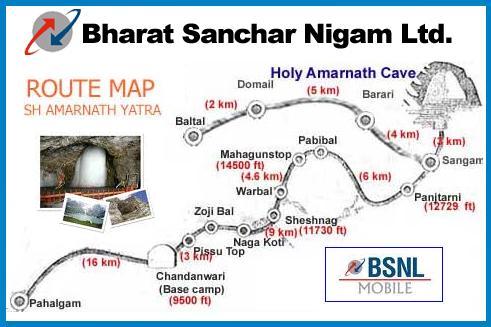 BSNL Flags First Mobile Service at Holy Amarnath Cave in JK