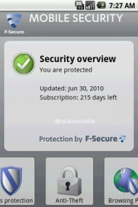 remove f secure mobile