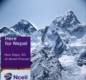 Now Enjoy 3G Broadband and Video Callings At the Peak of Everest