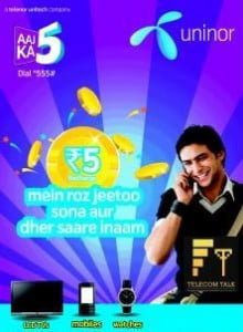 Uninor Launches The Festival Bonanza With Aaj KA 5 Recharge In Mumbai