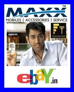 MAXX Mobile Auction Handsets Autographed by MS Dhoni For Charity