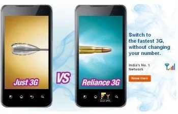 Reliances Superior 3G vs Just 3G Campaign