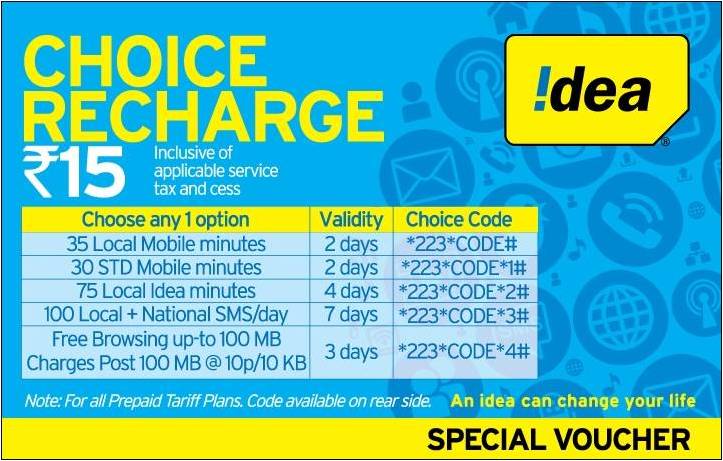 Recharge Vouchers and Coupons