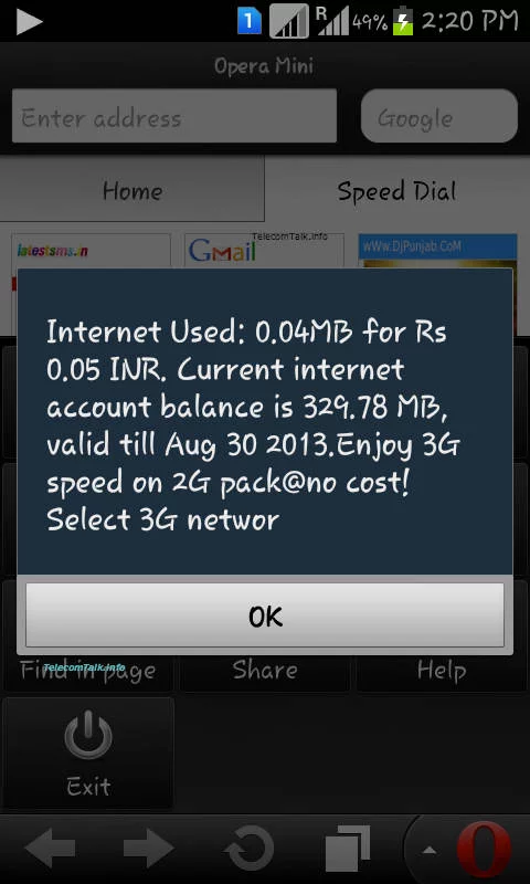 Airtel 3G Speed 2G Pack