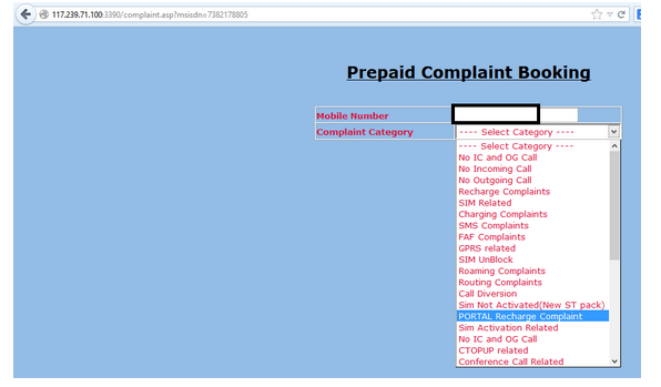 bsnl online recharge talk time up east