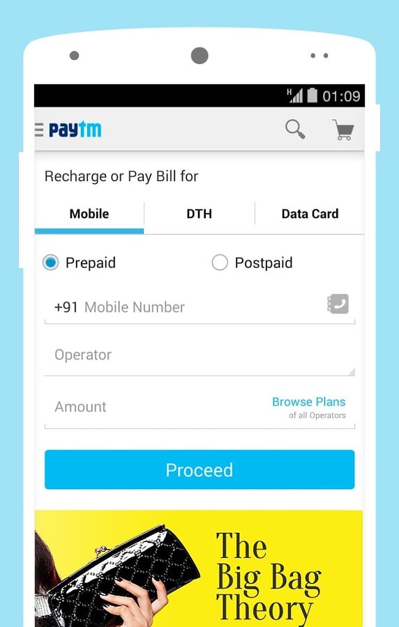 PayTM Mobile Recharge Android App