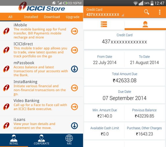 ICICI Mobile Banking ICICI mobile banking
