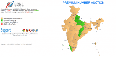 BSNL starts e-auction of fancy numbers in 4 circles starting today ...