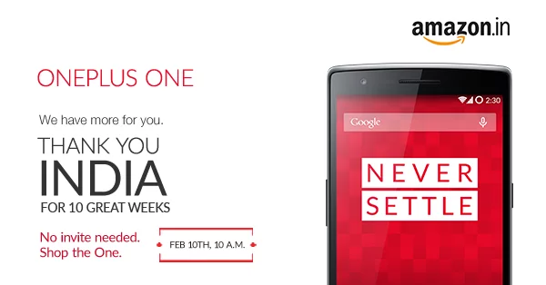 OnePlus One Open Sale India February 10 2015