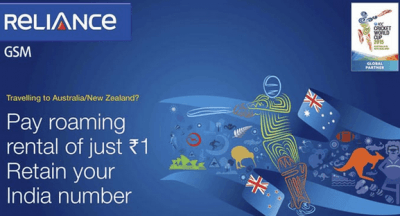 RCOM launches ICC world cup special roaming packs for Australia and New Zealand