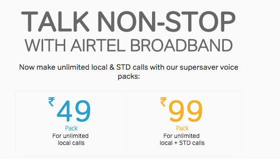 Airtel Wifi Connection Cost