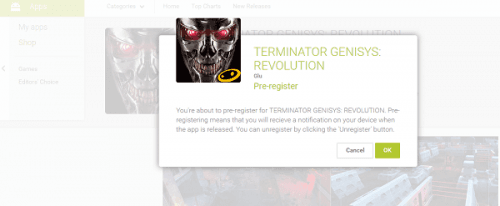Pre-register Terminator