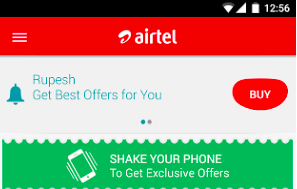 Airtel customers can now use the all new shake-the-phone feature to avail exciting value-for-money deals