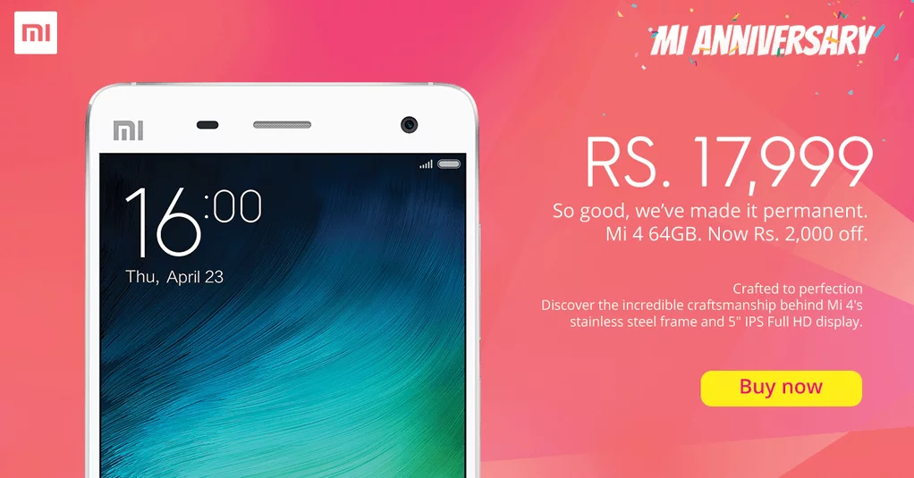 Mi 64GB offer