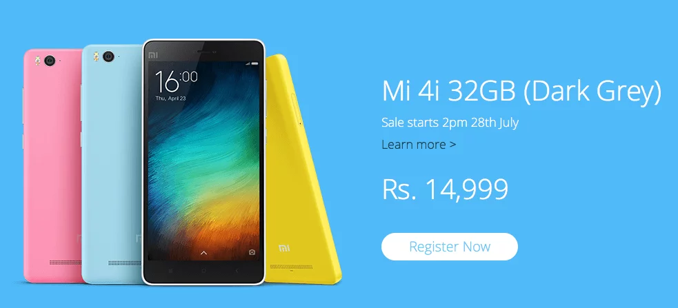 Xiaomi Mi 4i 32GB India Launch