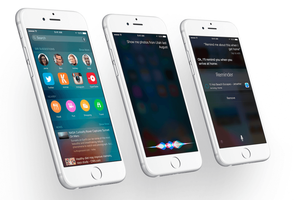 Apple iOS 9 Siri New Features
