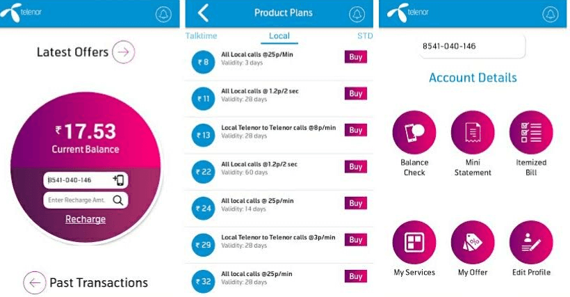 Telenor Recharge Chart