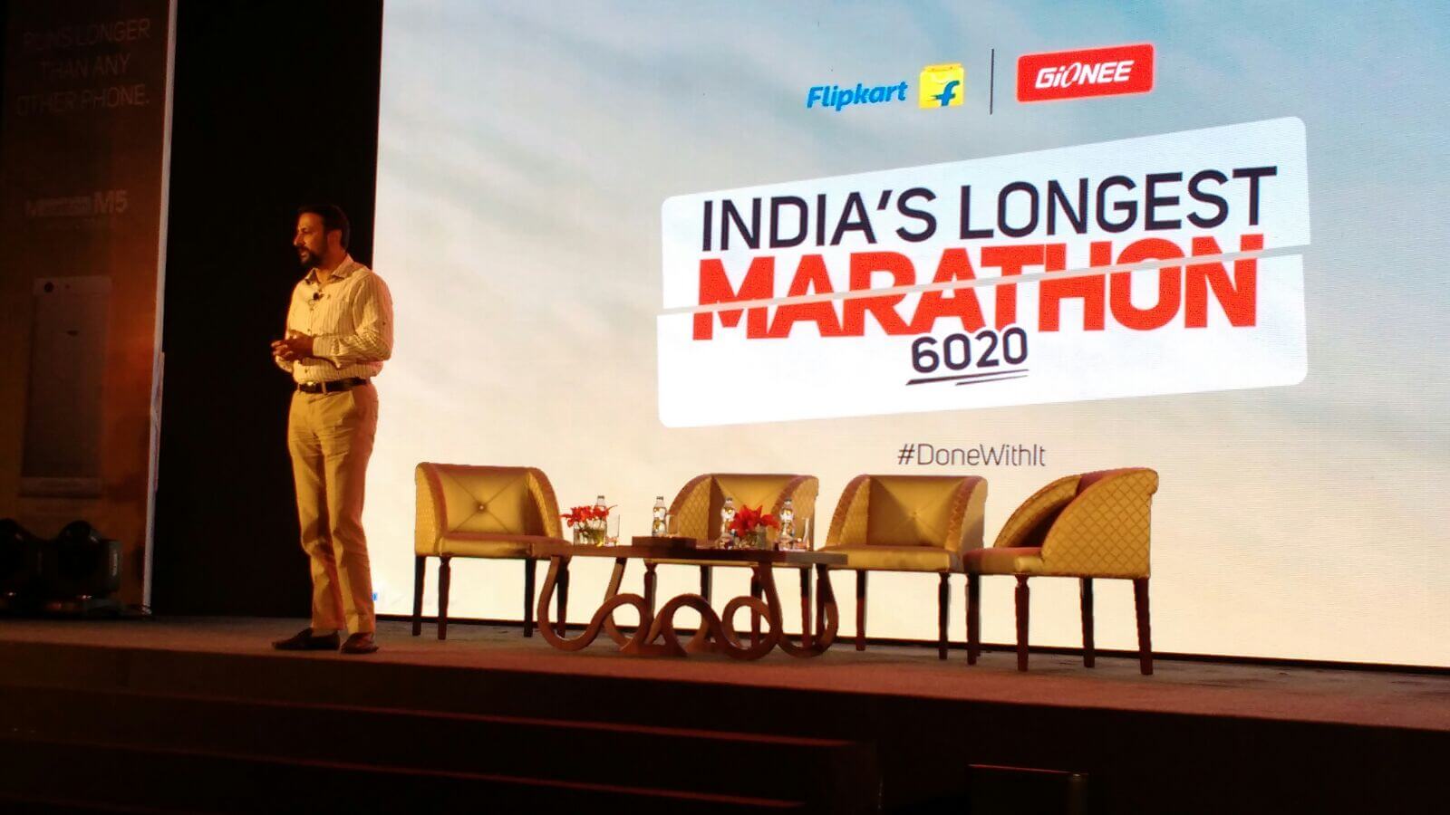 Gionee Marathon M5 with massive 6,050mAh battery goes official in India at Rs. 17,999