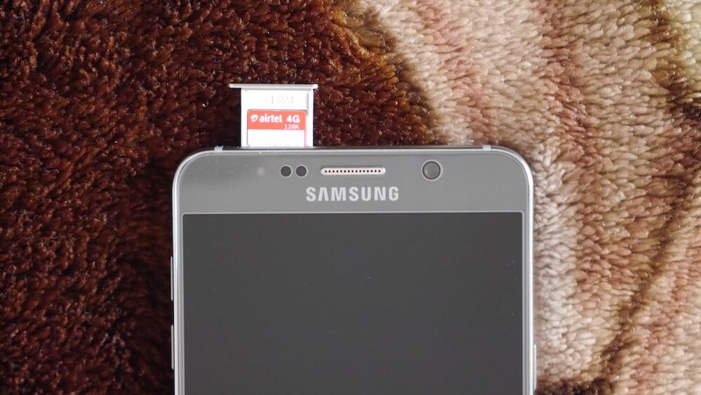 Samsung Galaxy Note 5 Nano SIM Card Slot