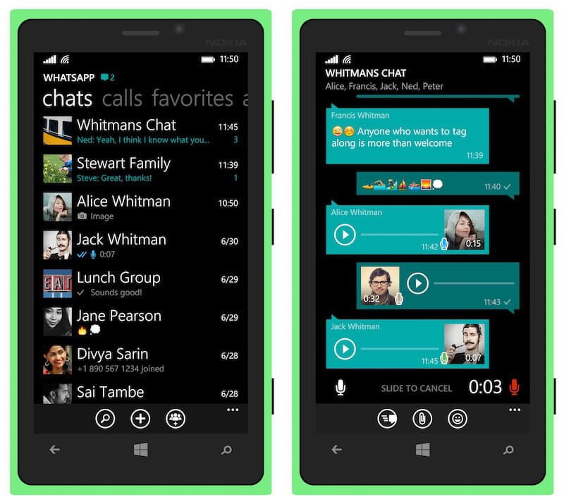 Windows Phone Whatsapp update