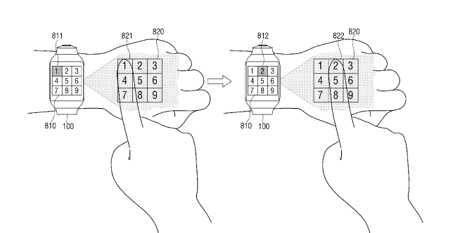 Samsung’s patent shows a smartwatch that projects a display onto your hand