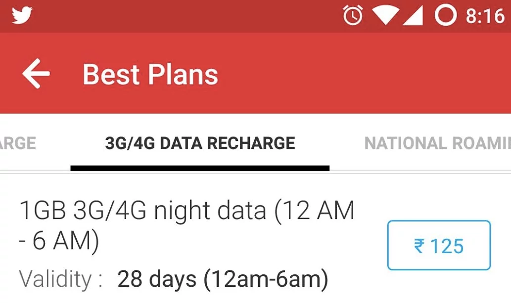 Airtel night sale pack code