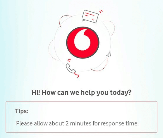 Vodafone chat