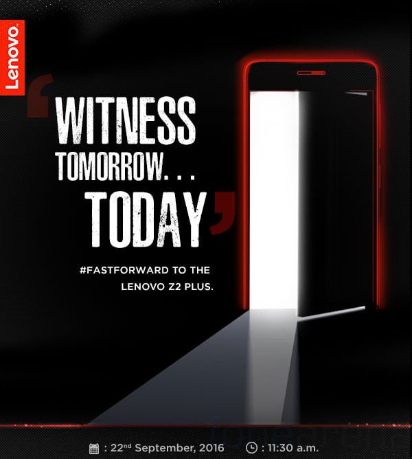 Lenovo Z2 Plus with Snapdragon 820 SoC, 4GB RAM launching in India on September 22